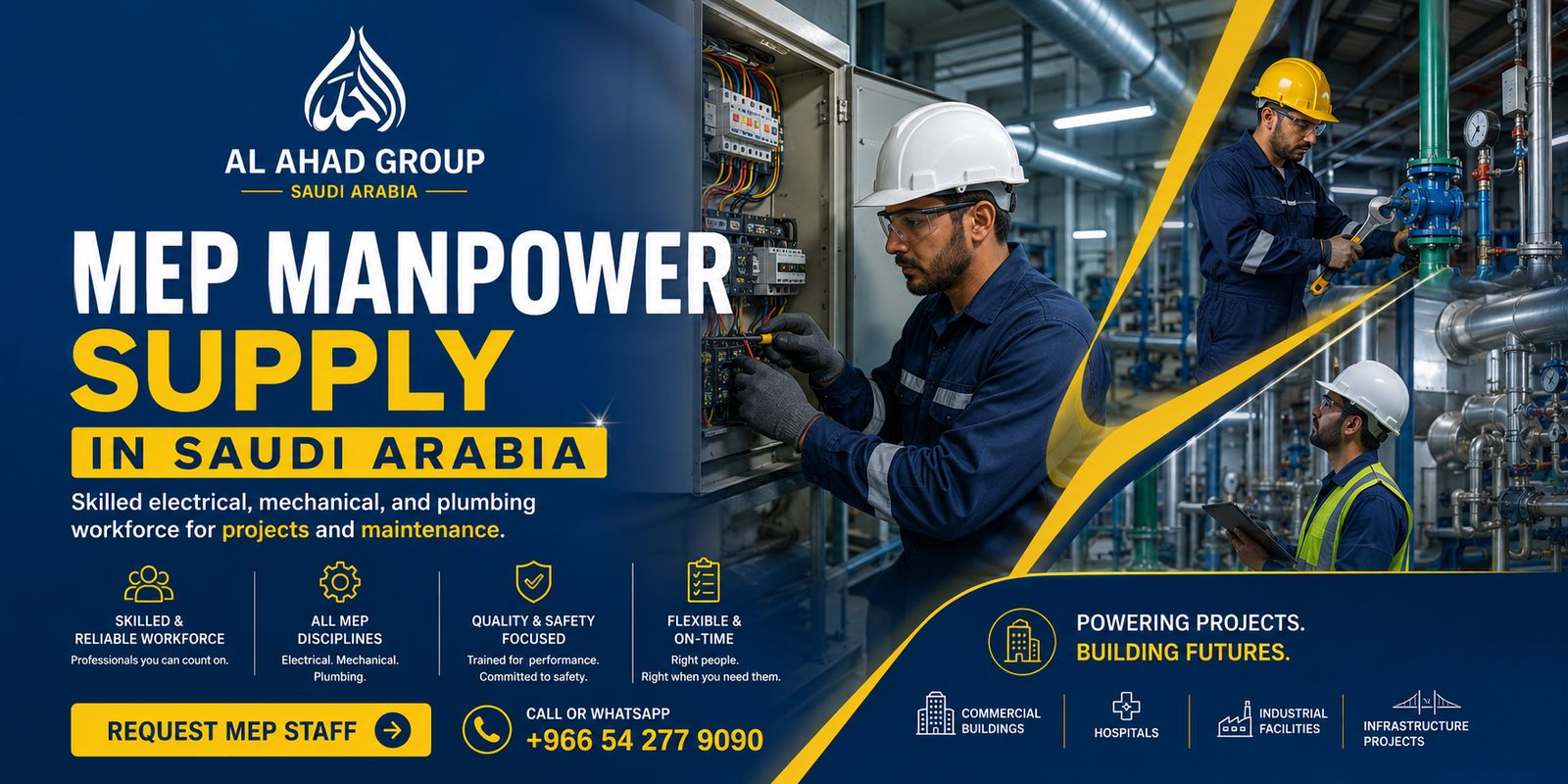 HVAC and MEP Support Manpower in Jeddah hero banner