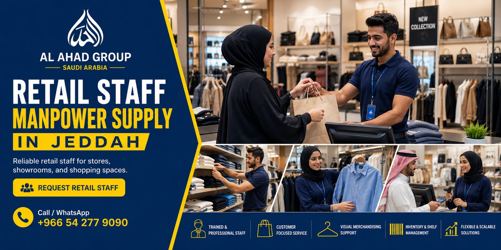 Retail and Mall Cleaning Staff Supply in Jeddah hero banner