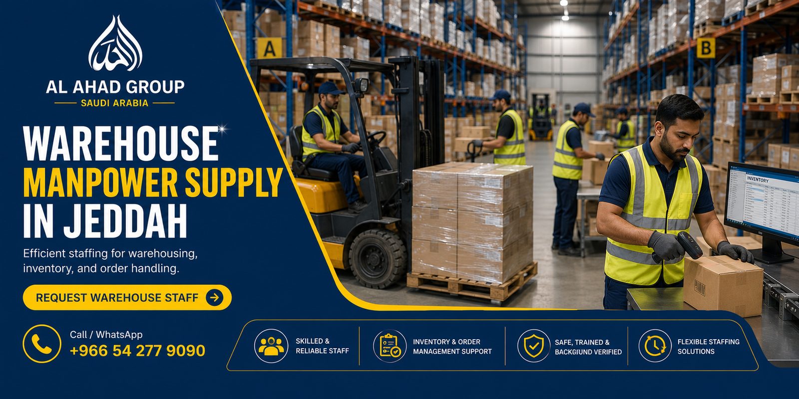 Temporary Manpower Supply in Jeddah for Warehouses, Events, and… hero banner